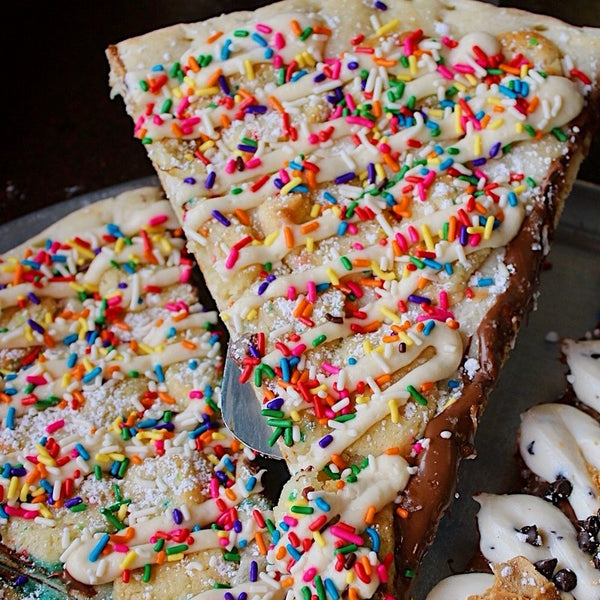 Brother Bruno birthday cake dessert pizza slice