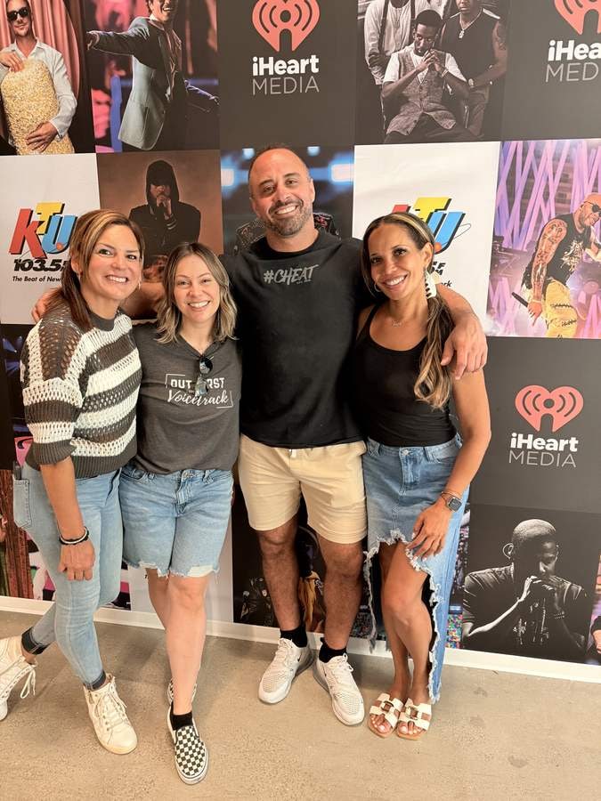 Pietro with the KTU morning show team at the iHeartMedia studios